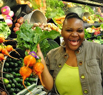 Chrisetta Mosley adores the vibrant colors of vegetables.